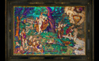 Acquisition d’un rare tableau mexicain du 16e siècle en mosaïque de plumes