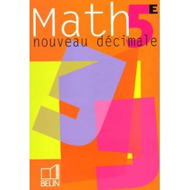 Math 5° nouveau décimale 