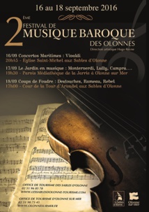 Les Sables d'Olonne: 2° Festival de Musique baroque du 16 au 18 septembre