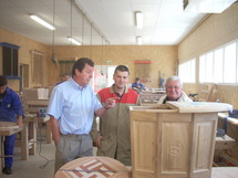 Photo: Jean claude Raveneau . Le Centre de formation  des apprentis de Bourgenay forment les jeunes aux métiers du bois