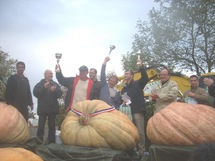 427 kg pour la plus grosse citrouille au Potager Extraordinaire de la Mothe Achard