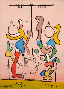 Le Loustic plein d’astuce à la fête foraine, 1957, huile sur carton