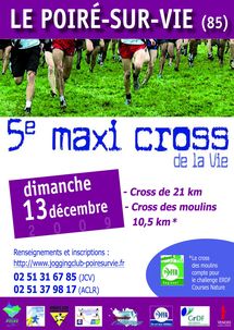 Le Poiré-sur-Vie: 5 ème maxi-cross de la vie dimanche 13 décembre à partir de 10h30 Le Poiré-sur-Vie: 5 ème maxi-cross de la vie dimanche 13 décembre à partir de 10h30