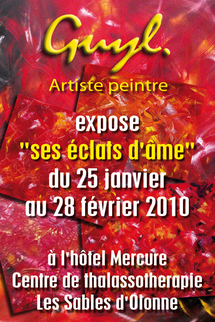 Les Sables d'Olonne:Guylaine Papon expose ses peintures à l'Hôtel Mercure jusqu'au 28 février Les Sables d'Olonne:Guylaine Papon expose ses peintures à l'Hôtel Mercure jusqu'au 28 février
