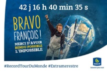 Tour du monde en solitaire à la voile : François Gabart bat le record en 42 jours Tour du monde en solitaire à la voile : François Gabart bat le record en 42 jours