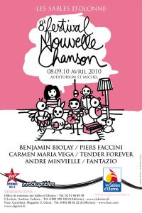 Festival Nouvelle Chanson aux Sables d'Olonne du 8 au 10 avril 