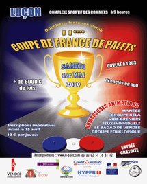 Coupe de France de Palet Fonte le samedi 1°mai à Luçon Coupe de France de Palet Fonte le samedi 1°mai à Luçon
