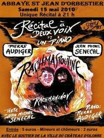 Les Sables d'Olonne: récital à l'Abbaye Saint-Jean d'Orbestier le samedi 15 mai à 21h00 Les Sables d'Olonne: récital à l'Abbaye Saint-Jean d'Orbestier le samedi 15 mai à 21h00