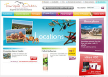 Nouveau site de Tourisme Ocean, agence de voyages et filiale du Crédit Mutuel