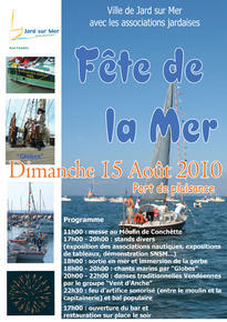 Jard-sur-Mer: fête de la Mer le dimanche 15 août à partir de 11h00 Jard-sur-Mer: fête de la Mer le dimanche 15 août à partir de 11h00