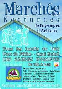 Marché artisanal nocturne aux Sables d'Olonne Marché artisanal nocturne aux Sables d'Olonne