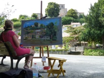 Le marché au village de Mouchamps et son concours de peinture «Peindre Mouchamps»