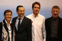 Morgan Lagravière, vainqueur de la sélection "Vendée Challenge" présenté officiellement sur le stand Vendée Tourisme Morgan Lagravière, vainqueur de la sélection "Vendée Challenge" présenté officiellement sur le stand Vendée Tourisme