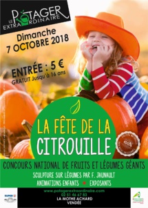 La Mothe-Achard : Concours national des fruits et légumes géants au Potager Extraordinaire le dimanche 7 octobre