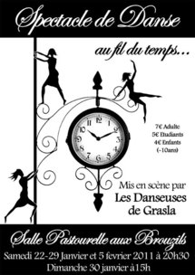 Les Brouzils: spectacle de Danse " au fil du Temps..." à partir du 22 janvier 20h30 Les Brouzils: spectacle de Danse " au fil du Temps..." à partir du 22 janvier 20h30