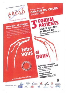 Patients, médecins et patients se mobilisent autour de la prise en charge du cancer colorectal. Patients, médecins et patients se mobilisent autour de la prise en charge du cancer colorectal.