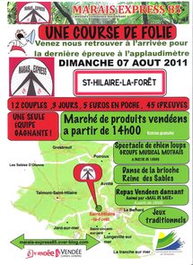 La troisième édition de "Marais Express" aura lieu les 5,6 et 7 août 2011 La troisième édition de "Marais Express" aura lieu les 5,6 et 7 août 2011