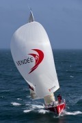 Frédéric RIVET & Morgan LAGRAVIERE sur la Solitaire du Figaro 2011