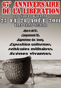 67e anniversaire de la libération de la ville des Sables d'Olonne samedi 27 et dimanche 28 août