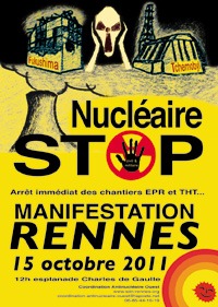 Manifestation Contre le Nucléaire et pour l'arrêt immédiat des chantiers EPR et THT