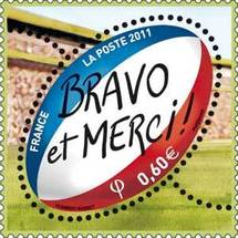 Un timbre en hommage au XV  de France
