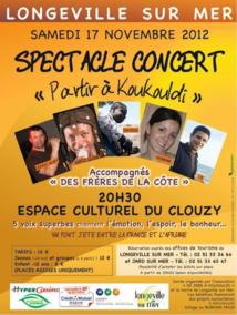 Longeville-sur-Mer: concert spectacle "Partir à Koukouldi"de la compagnie humanitaire "De Jard à Koukouldi" au profit du Burkina Faso samedi 17 novembre à 20h30 Longeville-sur-Mer: concert spectacle "Partir à Koukouldi"de la compagnie humanitaire "De Jard à Koukouldi" au profit du Burkina Faso samedi 17 novembre à 20h30