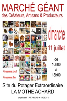 La Mothe-Achard : Marché géant  dimanche 11 juillet de 10h00 à 18h00