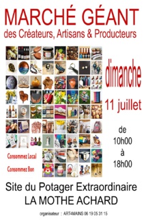 La Mothe-Achard : Marché géant dimanche 11 juillet de 10h00 à 18h00 La Mothe-Achard : Marché géant dimanche 11 juillet de 10h00 à 18h00
