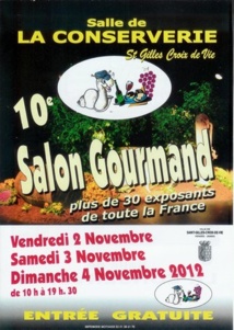 St-Gilles Croix de Vie : Salon Gourmand ce dimanche à partir de 10h00 St-Gilles Croix de Vie : Salon Gourmand ce dimanche à partir de 10h00