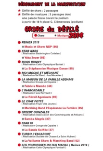 La 58eme édition de la  mi-careme, organisée par l'association du Comité des Fêtes aura lieu ce dimanche 6 avril à partir de 14h00