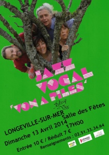 "Les Voies de la Voix" en concert à Longeville-sur-Mer ce dimanche 13 avril à 17h00 "Les Voies de la Voix" en concert à Longeville-sur-Mer ce dimanche 13 avril à 17h00
