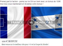 France Honduras ce soir à  partir de 21h00 