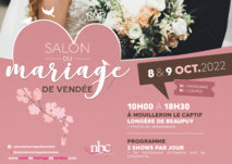 Le Salon du Mariage de Vendée aura lieu ce week-end, les 8 et 9 octobre à la Longère de Beaupuy à Mouilleron le Captif. Le Salon du Mariage de Vendée aura lieu ce week-end, les 8 et 9 octobre à la Longère de Beaupuy à Mouilleron le Captif.