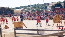 Les joutes médiévales s'installent dans la cour du château de Talmont Les joutes médiévales s'installent dans la cour du château de Talmont