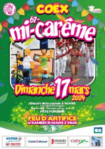 La Mi carême de Coëx ce dimanche 17 mars La Mi carême de Coëx ce dimanche 17 mars