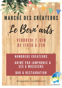Le Bernard : marché des créateurs ce vendredi 7 juin à 17h30 Le Bernard : marché des créateurs ce vendredi 7 juin à 17h30