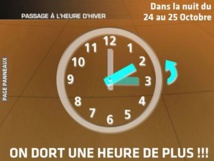 Heure d'hiver: dimanche 25, on dort une heure de plus Heure d'hiver: dimanche 25, on dort une heure de plus
