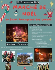 Le marché de Noël à Saint Avaugourd des Landes ce samedi et dimanche Le marché de Noël à Saint Avaugourd des Landes ce samedi et dimanche