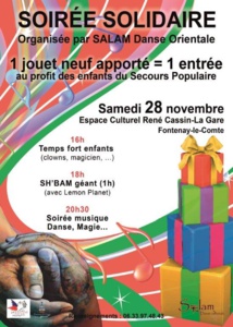 « 1 jouet neuf apporté = 1 entrée » « 1 jouet neuf apporté = 1 entrée »