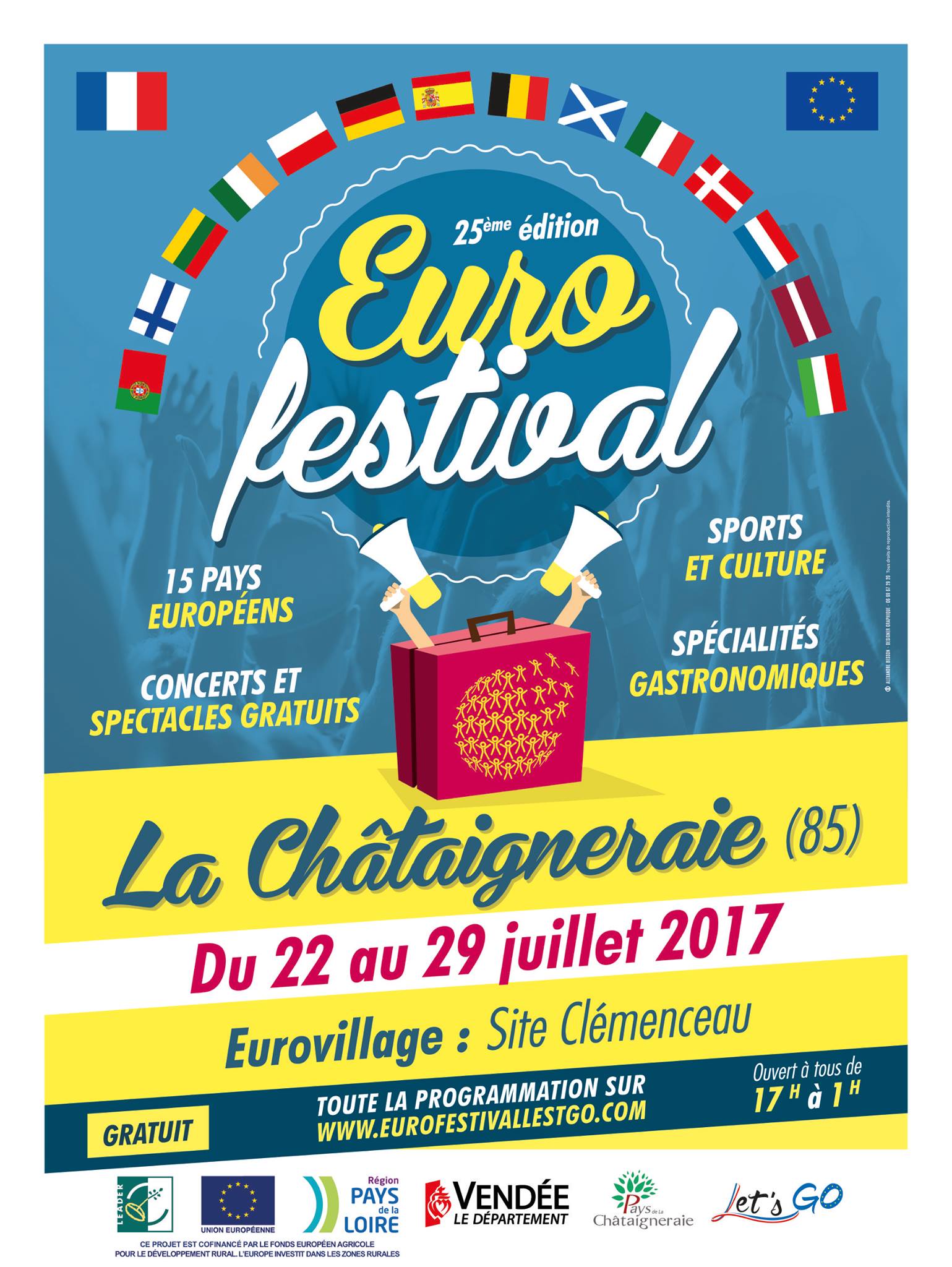 La Châtaigneraie: du 22 au 29 juillet 2017, environ 700 représentants venus de toute l'Europe