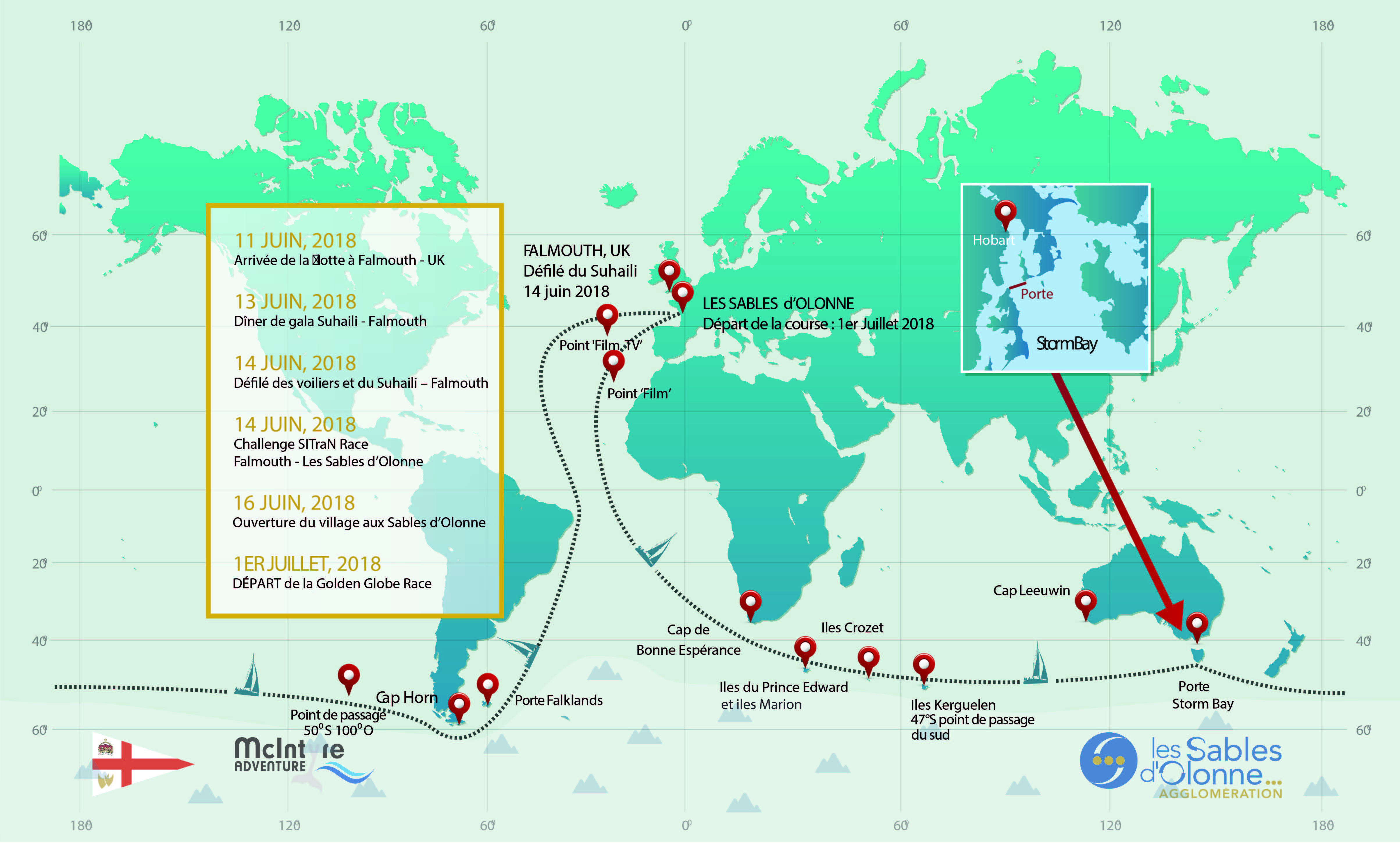23 skippers au départ de la Golden Globe Race 2018 aux Sables d’Olonne