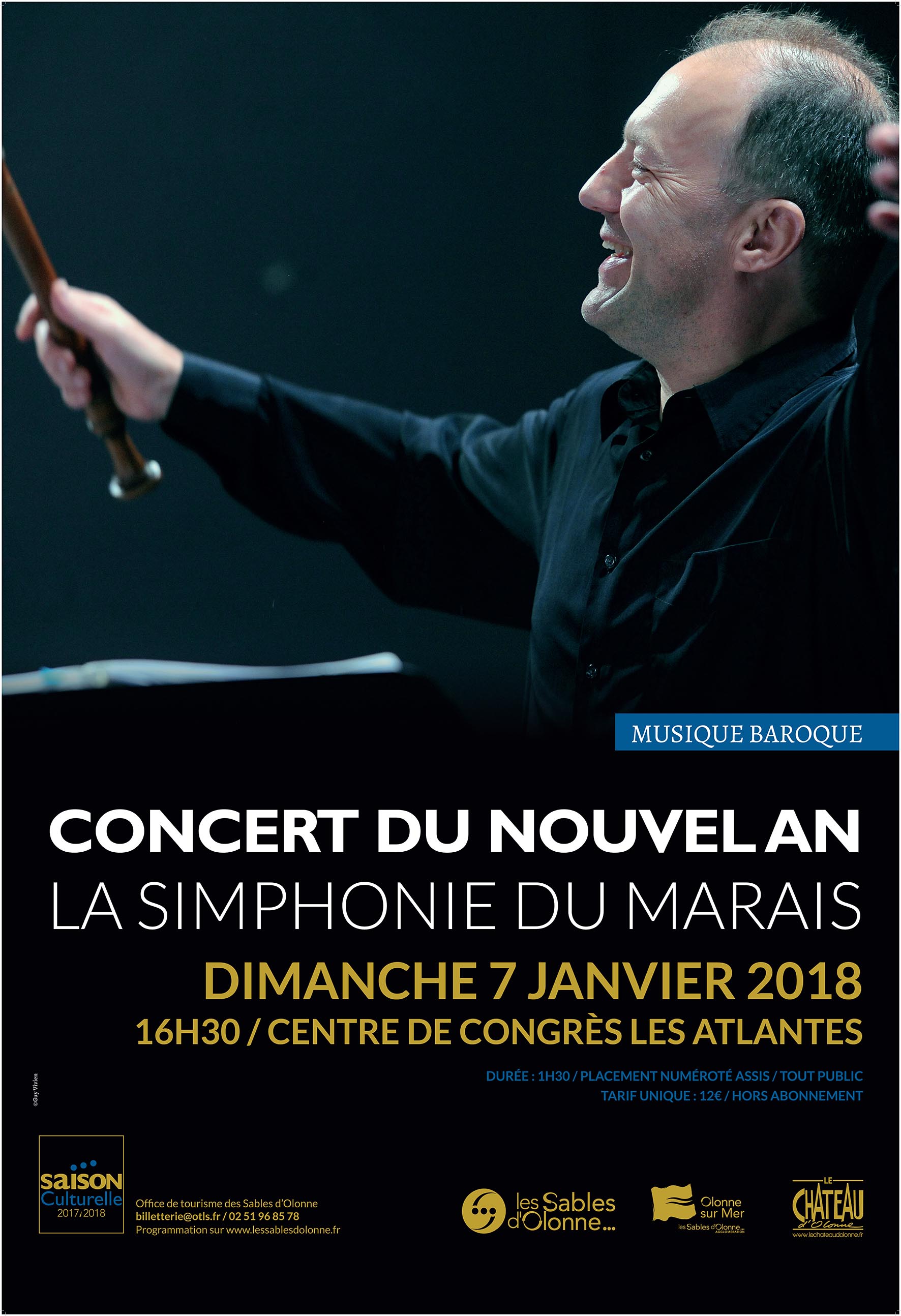 Concert du nouvel an par la Simphonie du Marais le 7 janvier