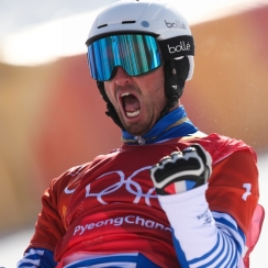 Il l'a fait: Pierre Vaultier remporte la médaille d'or en snowboard cross aux Jo de Pyeongchang