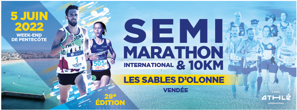 Les Sables d'Olonne: semi marathon et course des 10 km le dimanche 5 juin 