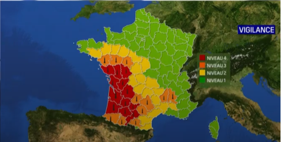 Fortes chaleurs – Vigilance de niveau ROUGE canicule ; Interdiction des manifestations publiques sportives en Vendée