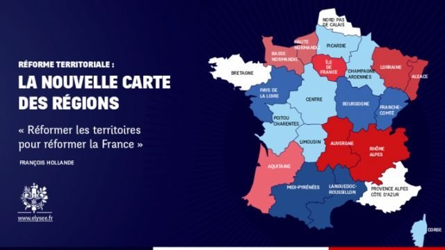  Hollande veut 14 grandes régions au lieu de 22 