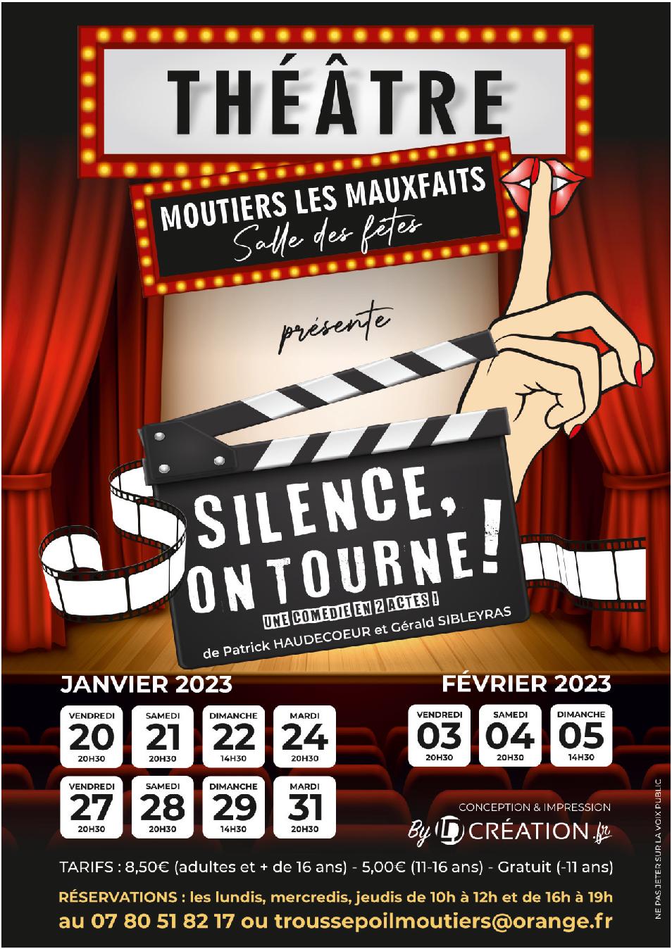 Moutiers-les-Mauxfaits: théâtre avec la troupe Les Coulisses du Troussepoil 