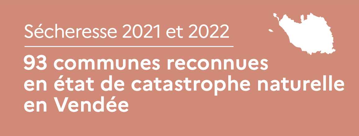 Sécheresse 2021 et 2023 : 93 communes reconnues en état de catastrophe naturelle en Vendée Sécheresse 2021 et 2023 : 93 communes reconnues en état de catastrophe naturelle en Vendée