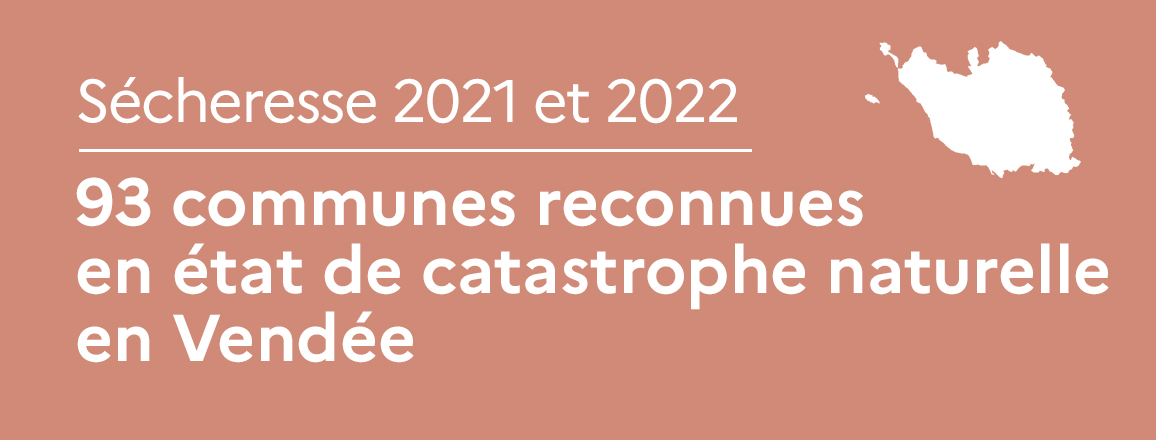 Sécheresse 2021 et 2023 : 93 communes reconnues en état de catastrophe naturelle en Vendée