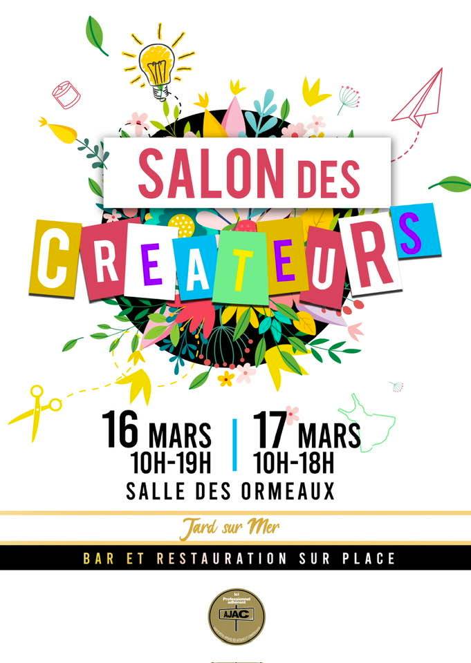 Jard-sur-Mer : salon des créateurs samedi 16 et dimanche 17 mars